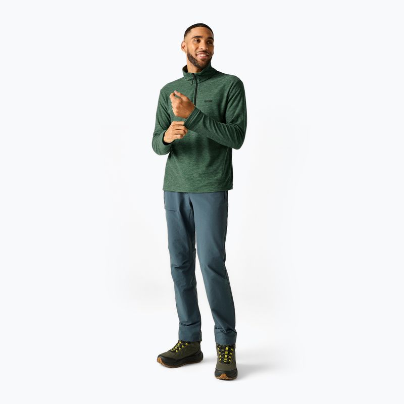 Férfi polár pulóver Regatta Thompson Marl dark forest green 2