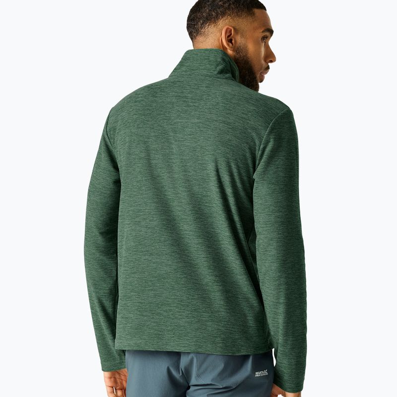 Férfi polár pulóver Regatta Thompson Marl dark forest green 3