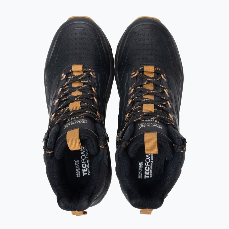 Férfi kirándulócipők REGATTA Derino Mid Black/Rubber 3