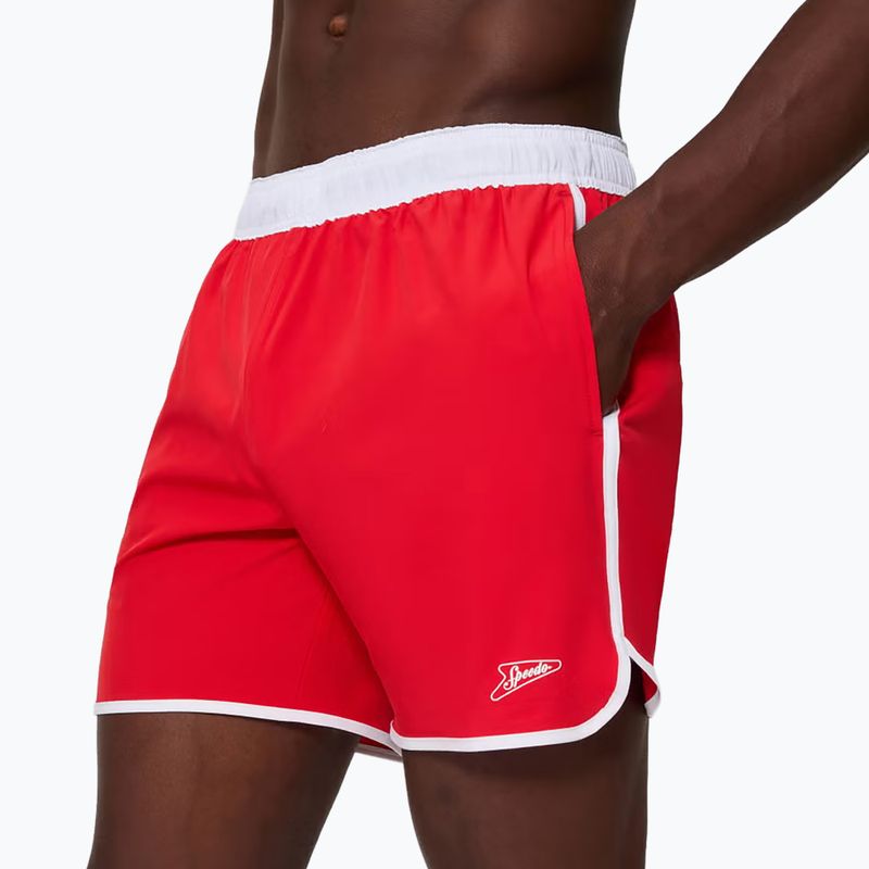 Férfi fürdőshort Speedo Jetstream Retro Logo Volley 16" 8-005082003 High Risk Red 4