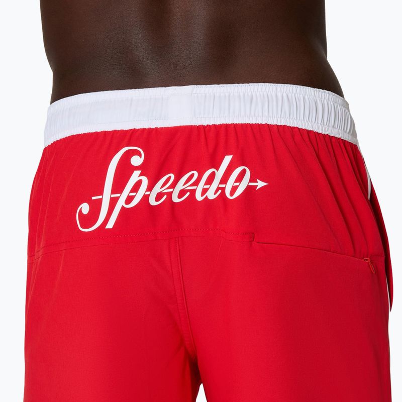 Férfi fürdőshort Speedo Jetstream Retro Logo Volley 16" 8-005082003 High Risk Red 7