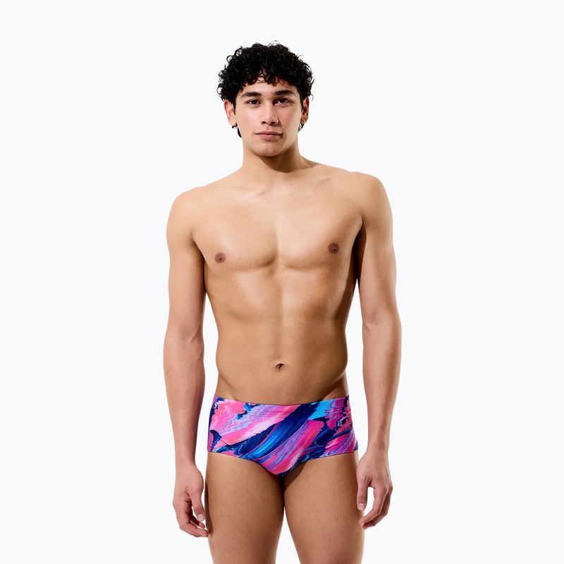 Férfi úszó boxer nadrág Speedo Printed 13.5 cm Brief brushy glitch/hope 3