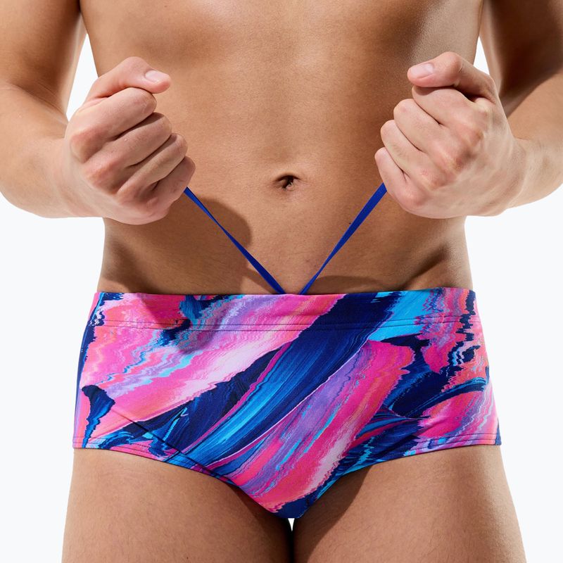 Férfi úszó boxer nadrág Speedo Printed 13.5 cm Brief brushy glitch/hope 7