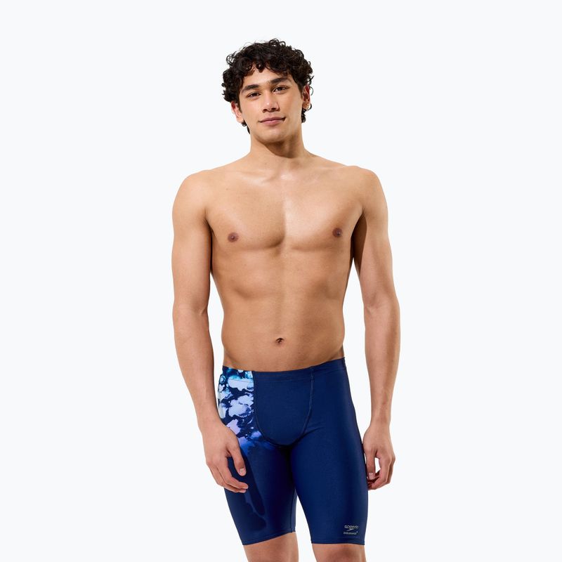 Férfi úszójammerek Speedo Placement Printed Jammer moonglow smoke/navy 3