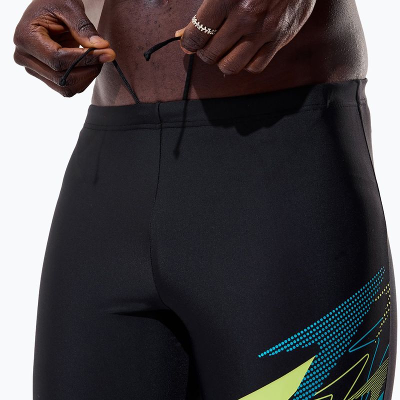 Férfi fürdőjammerek Speedo Medley Logo Jammer anthracite/hyper teal 7