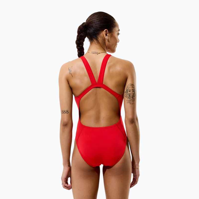 Női egyrészes fürdőruha Speedo Solid Endurancex Leaderback team red 4