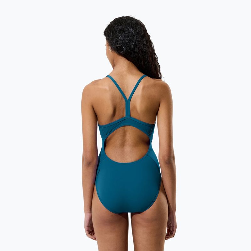 Női egyrészes úszódressz Speedo Endurance+ Logó Vékony pántok teal abyss 5