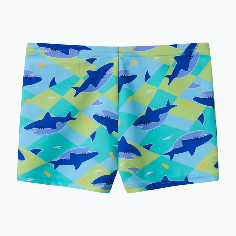 Fiú boxer úszónadrág Speedo Print Aquashort deep sapphire 2
