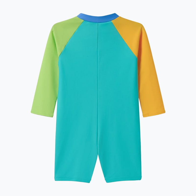 Gyerek egyrészes fürdőruha Speedo Colorblock Zip LS aqua breeze 2