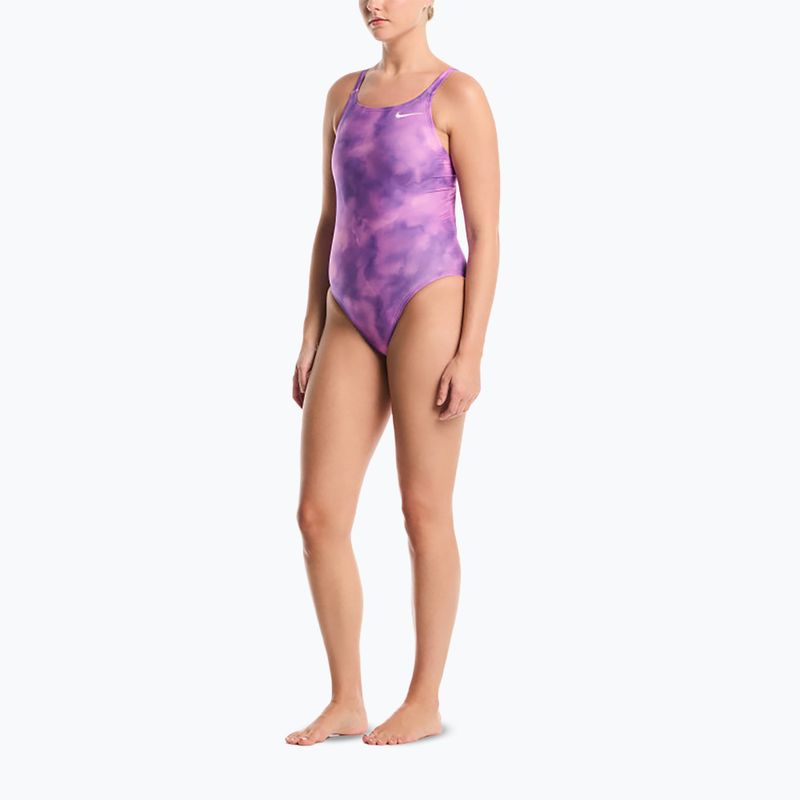 Női egyrészes fürdőruha Nike Hydrastrong Multi Pr light magenta 2
