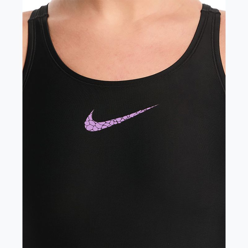 Női egyrészes fürdőruha Nike Logo Graphic bright violet 4
