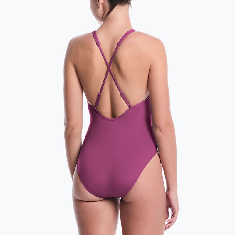 Női egyrészes fürdőruha Nike Effortless Essential desert pink 3