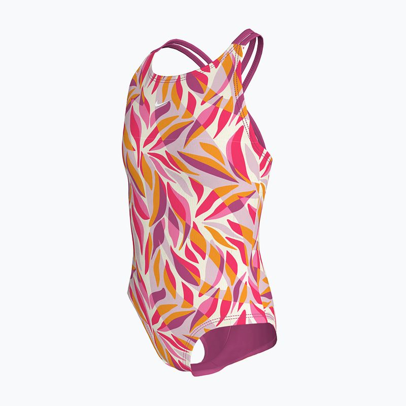 Gyerek egyrészes fürdőruha Nike Spiderback desert pink 2