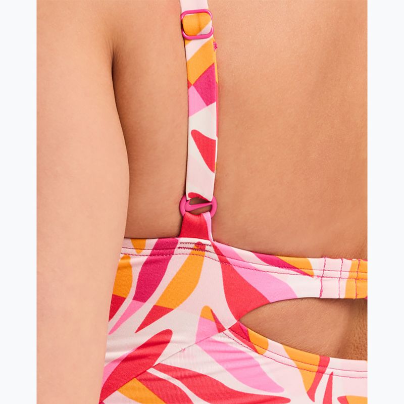 Női egyrészes fürdőruha Nike V-Neck desert pink 4