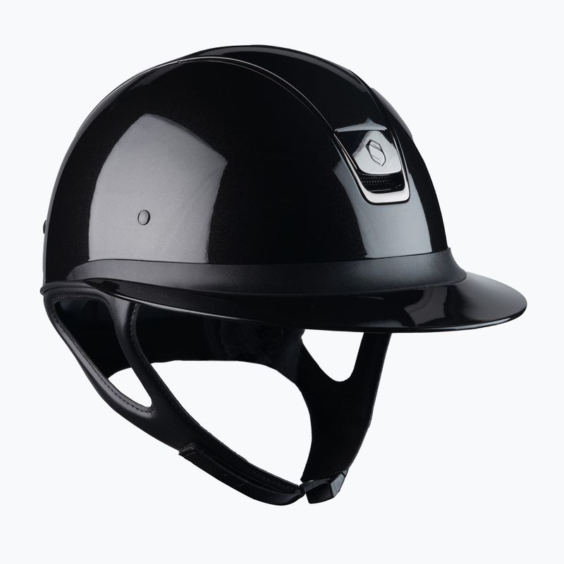 Samshield Miss Shieldshadow fényes lovagló sisak fekete 3125659030844