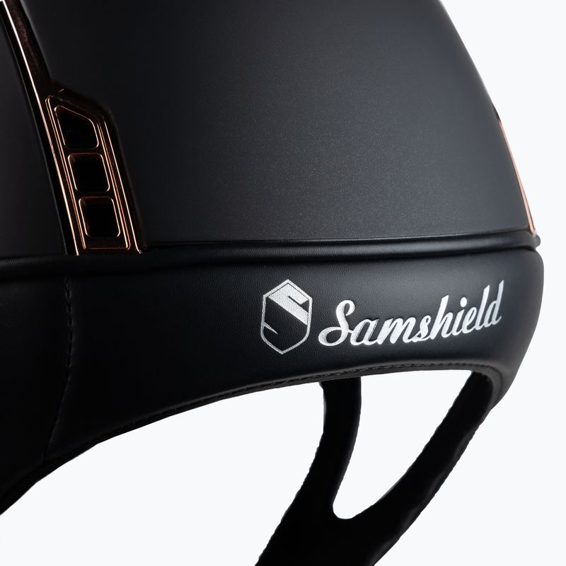 Samshield Miss Shield Shadowmatt lovagló sisak rózsa arany fekete 3125659493526 6