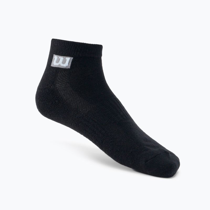 Férfi edzőzokni Wilson 3PP Premium Low Cut 3 csomag fekete W8F2B-3730