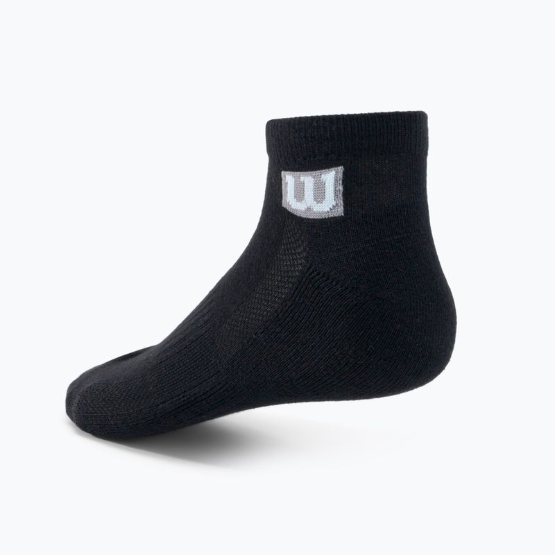 Férfi edzőzokni Wilson 3PP Premium Low Cut 3 csomag fekete W8F2B-3730 2