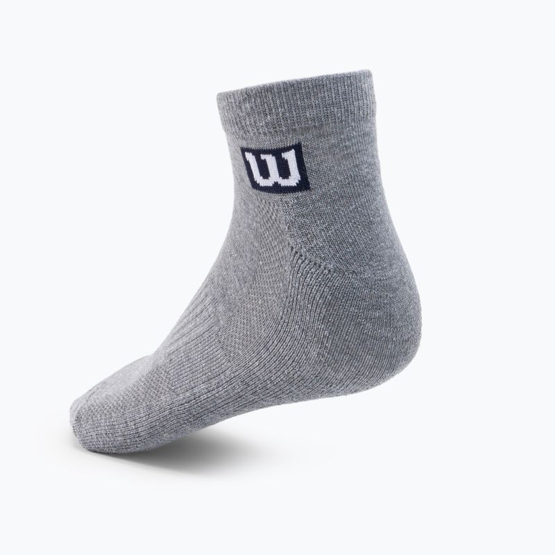 Férfi edzőzokni Wilson Premium Low Cut 3 csomag szürke W8F3H-3730 2