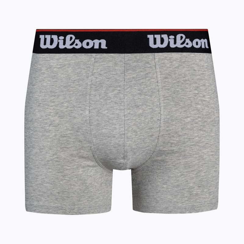 Férfi boxeralsó 2-Pack Wilson fekete, szürke W875H-270M 3
