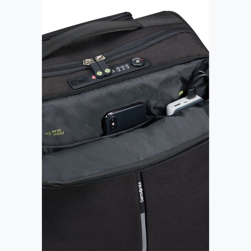 Bőrönd Samsonite Securipack 39 l black steel 11