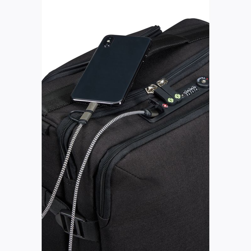 Bőrönd Samsonite Securipack 39 l black steel 12