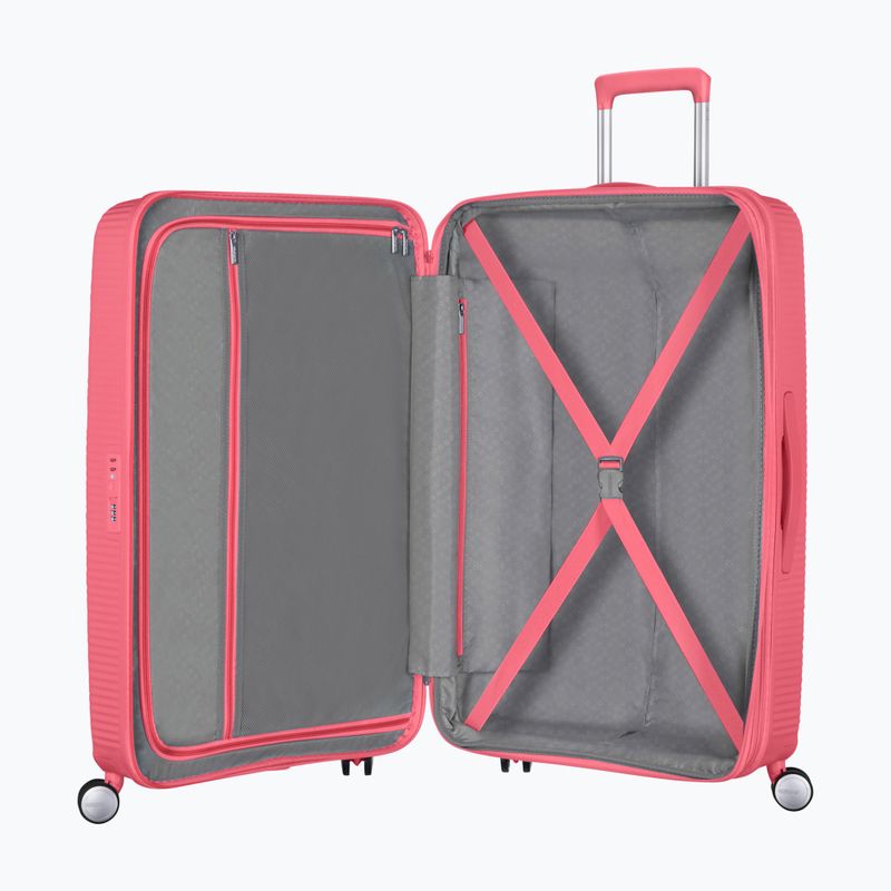 Utazó bőrönd American Tourister Soundbox 67 81 l sun kissed coral 5