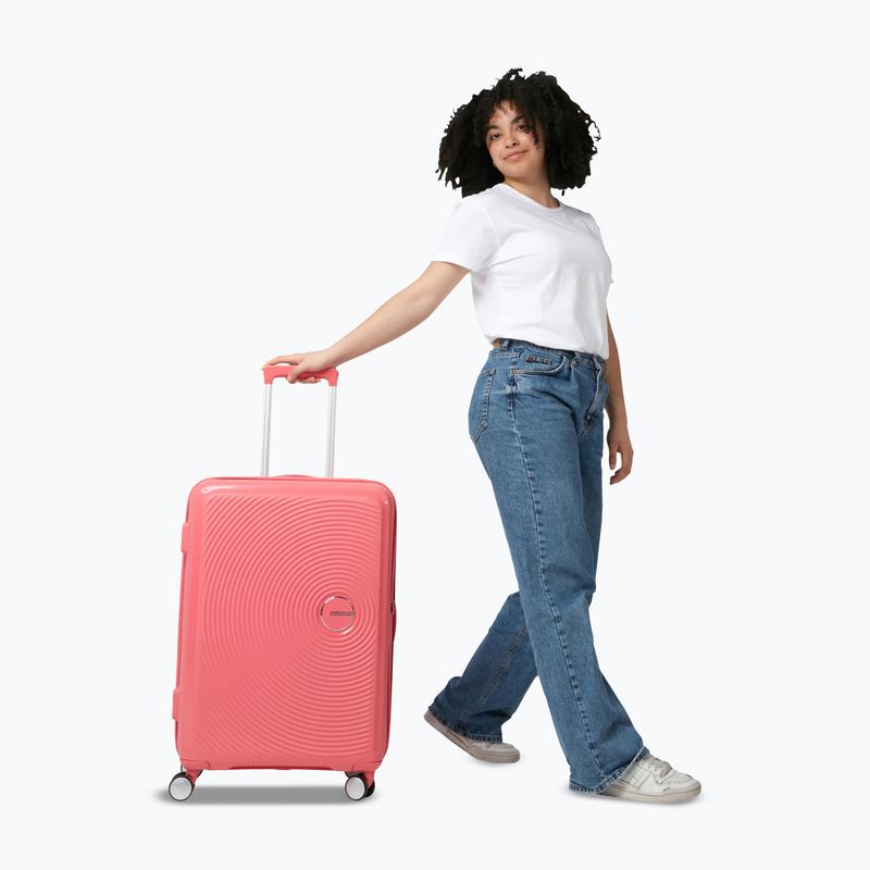 Utazó bőrönd American Tourister Soundbox 67 81 l sun kissed coral 6