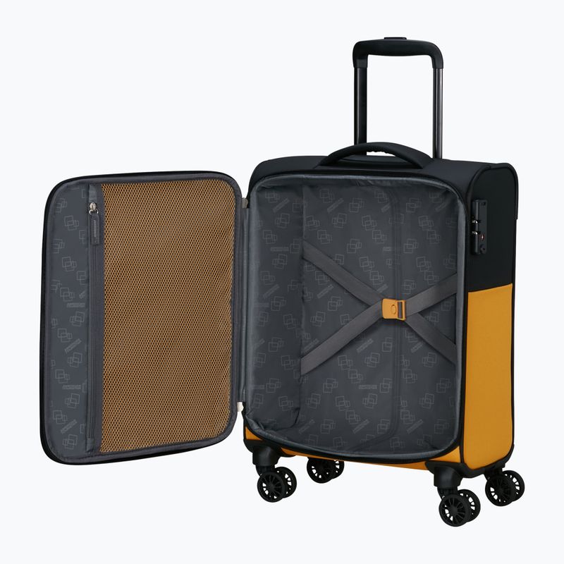 American Tourister Daring Dash 46 l fekete/sárga utazótáska 6