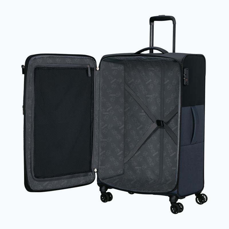 American Tourister Daring Dash 117 l bőrönd fekete / szürke színben 6