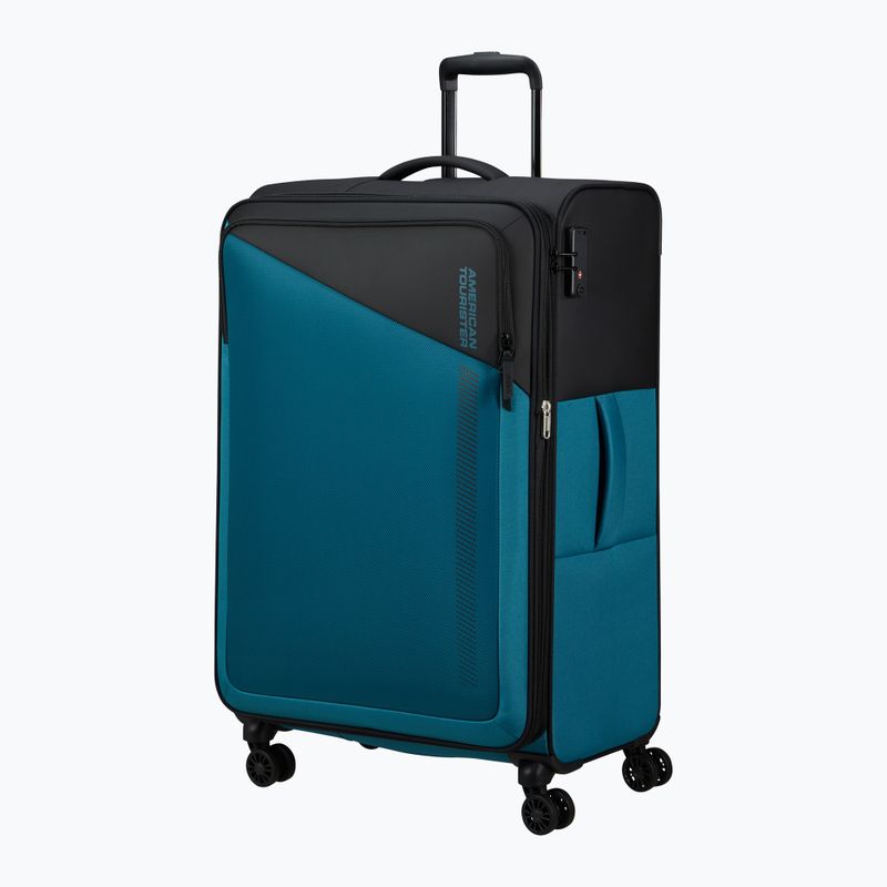 American Tourister Daring Dash 117 l bőrönd fekete / kék színben 2