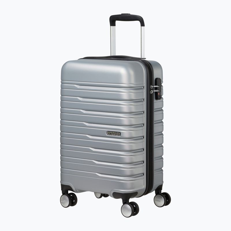 Utazó bőrönd American Tourister Flashline Spinner 55 34 l sky silver 2