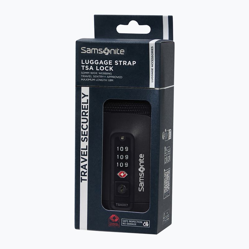 Bőrönd rögzítő heveder Samsonite Revolution black 3