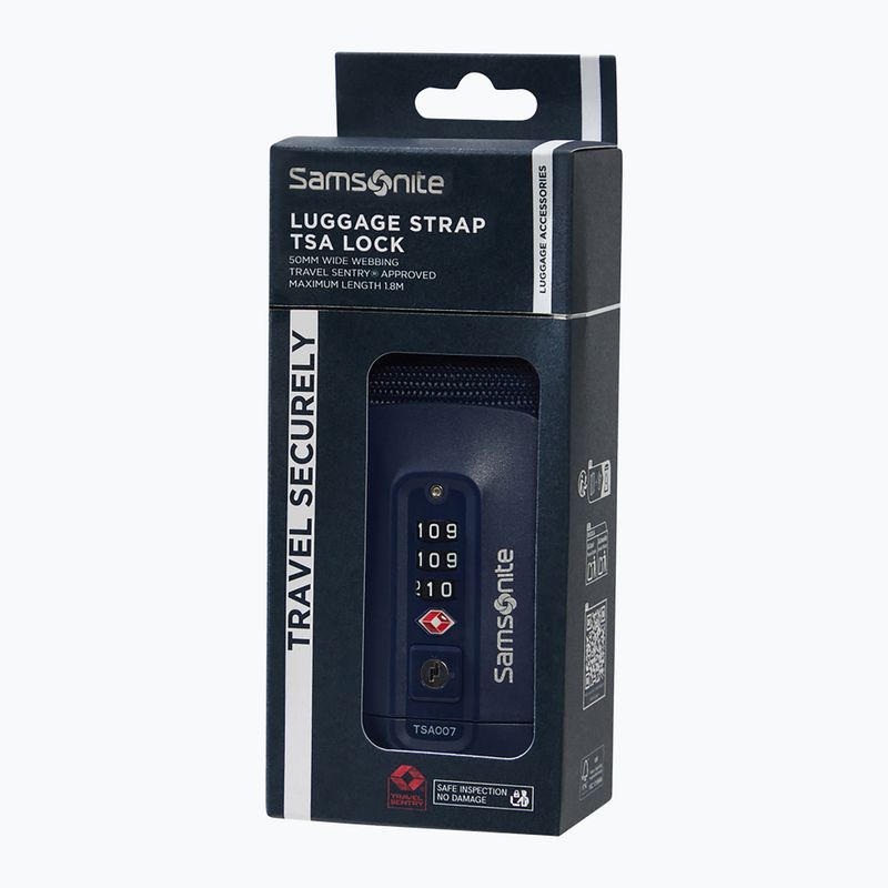 Bőrönd rögzítő heveder Samsonite Revolution midnight blue 3