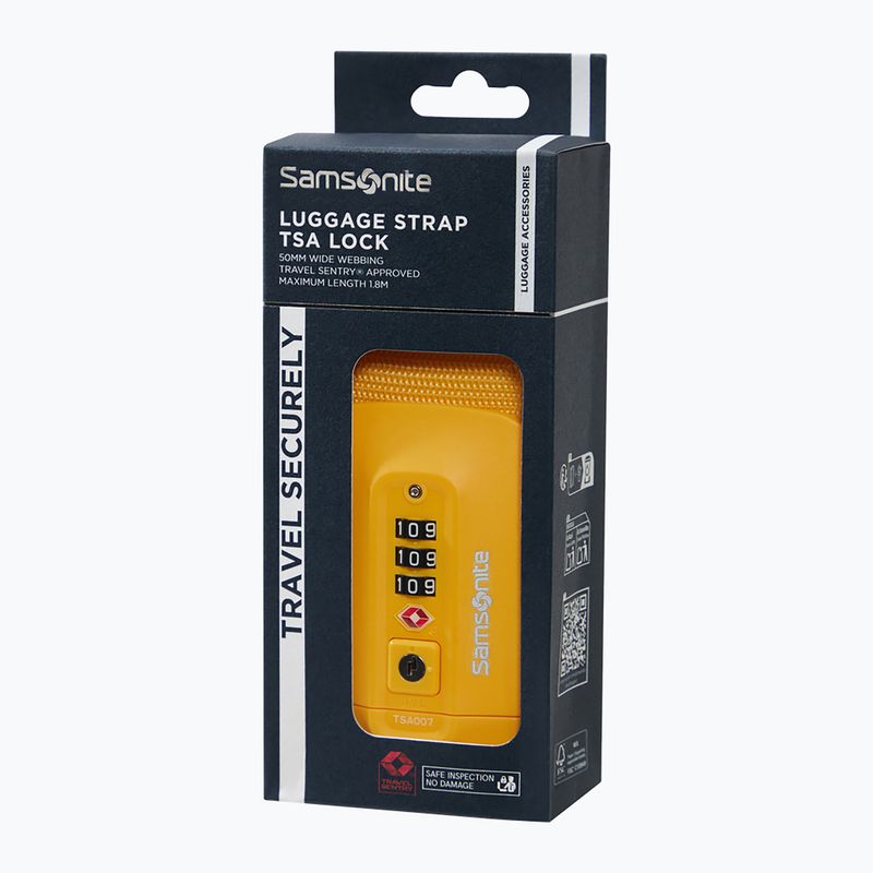 Bőrönd rögzítő heveder Samsonite Revolution yellow 3