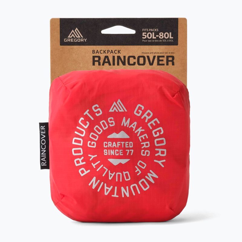 Hátizsák huzat Gregory Raincover 50-80 l beaming red 2