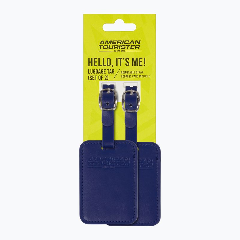 Poggyászcímke American Tourister Luggage Tag 2 pcs. dark blue 4
