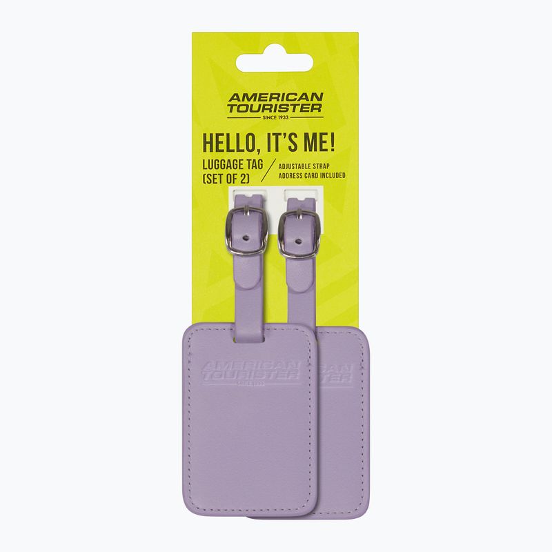 Poggyászcímke American Tourister Luggage Tag 2 pcs. digital lavender 4