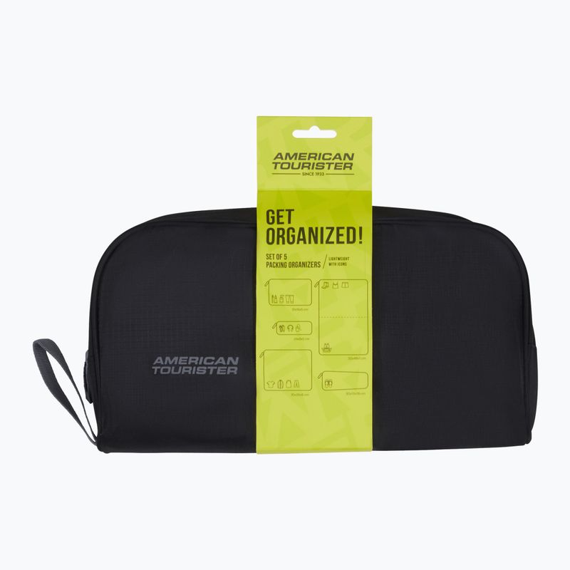 Szerokie etui na akcesoria American Tourister Packing 5 pcs. black/grey 8