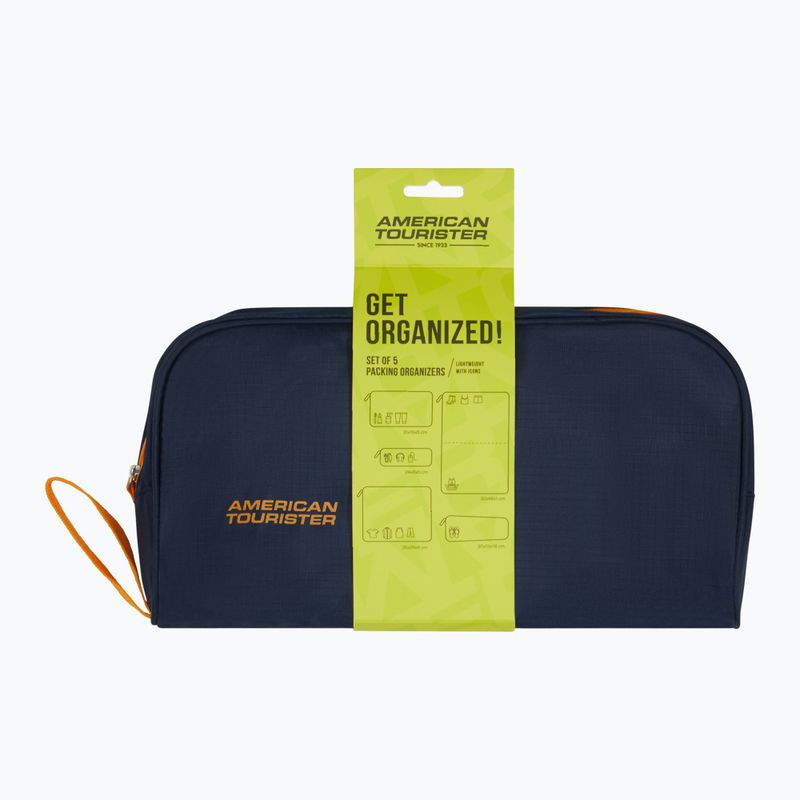 Szerokie etui na akcesoria American Tourister Packing 5 pcs. navy/orange 8