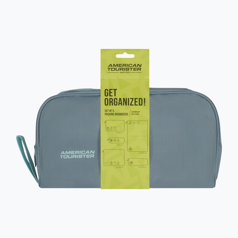 Szerokie etui na akcesoria American Tourister Packing 5 pcs. stone blue/blue 8