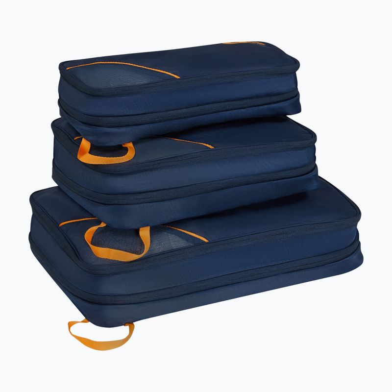 Szerokie etui na akcesoria American Tourister Packing S/M/L 3 pcs. navy/orange 2