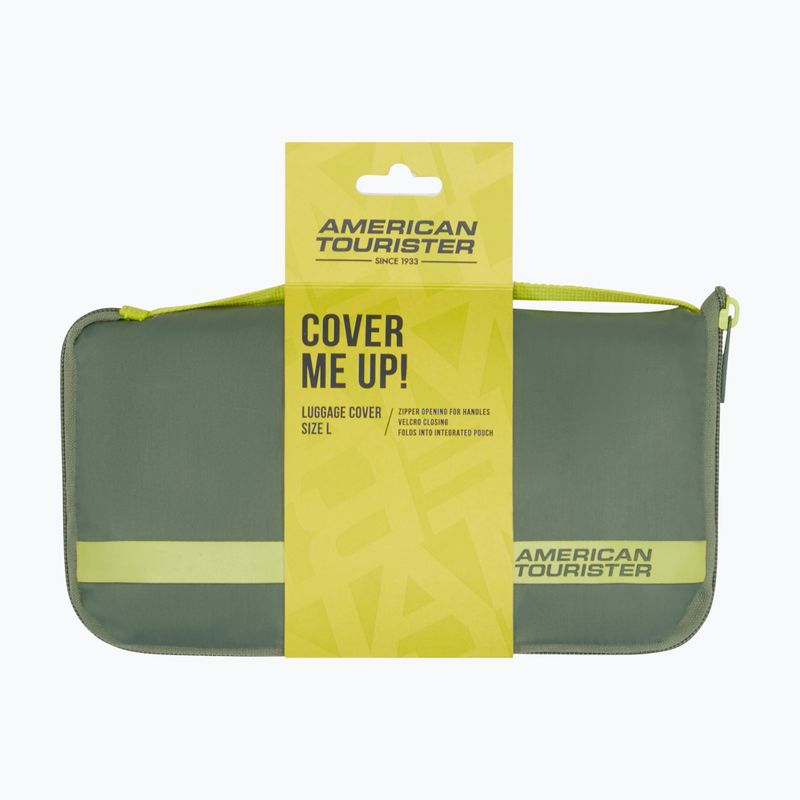 Bőröndhuzat American Tourister Foldable Luggage L olive/lime 3