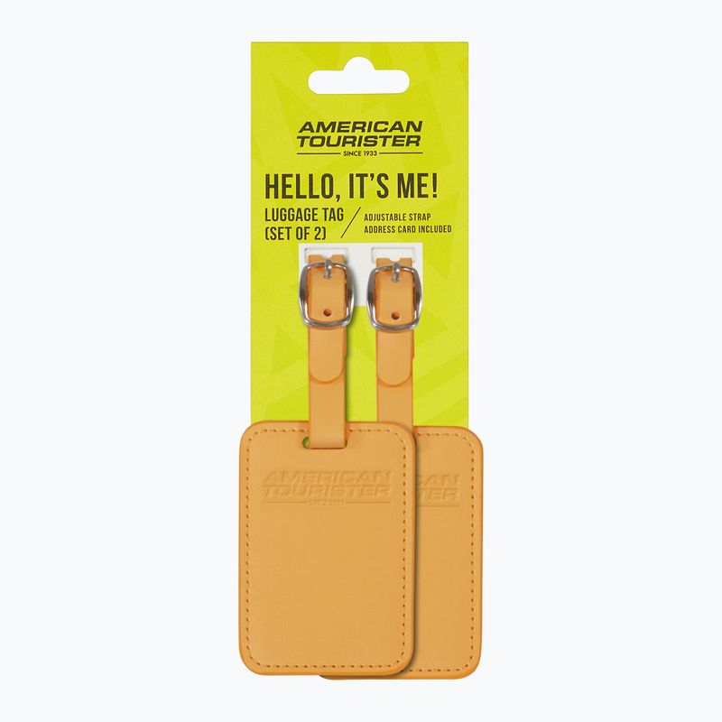Poggyászcímke American Tourister Luggage Tag 2 pcs. papaya pop 4