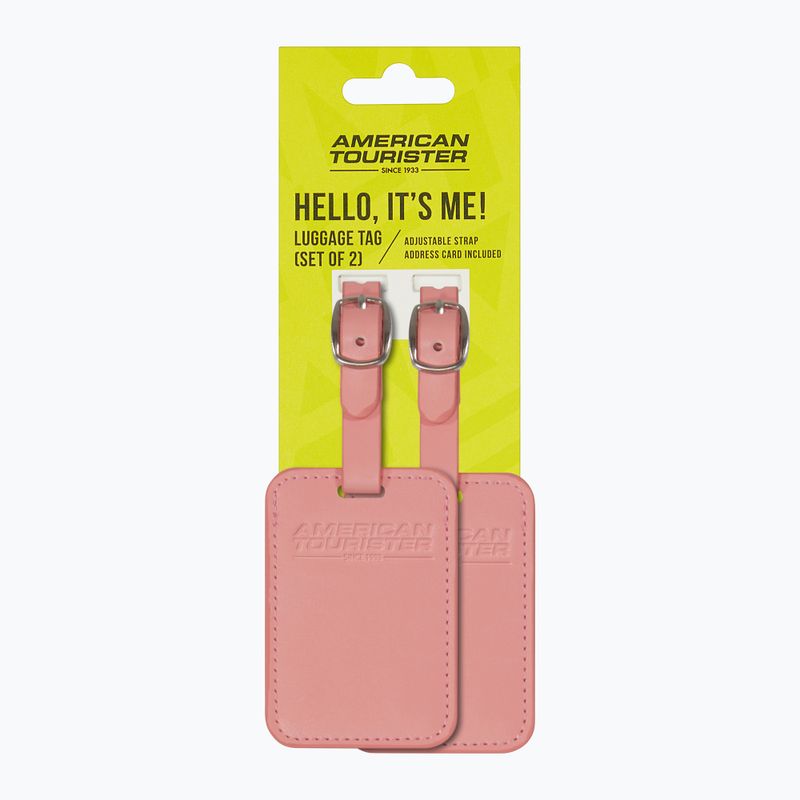 Poggyászcímke American Tourister Luggage Tag 2 pcs. solar pink 4