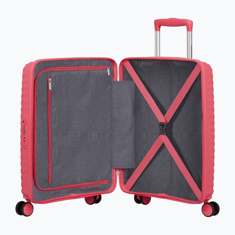Utazó bőrönd American Tourister Diablast Spinner 35 l pink glitch 6