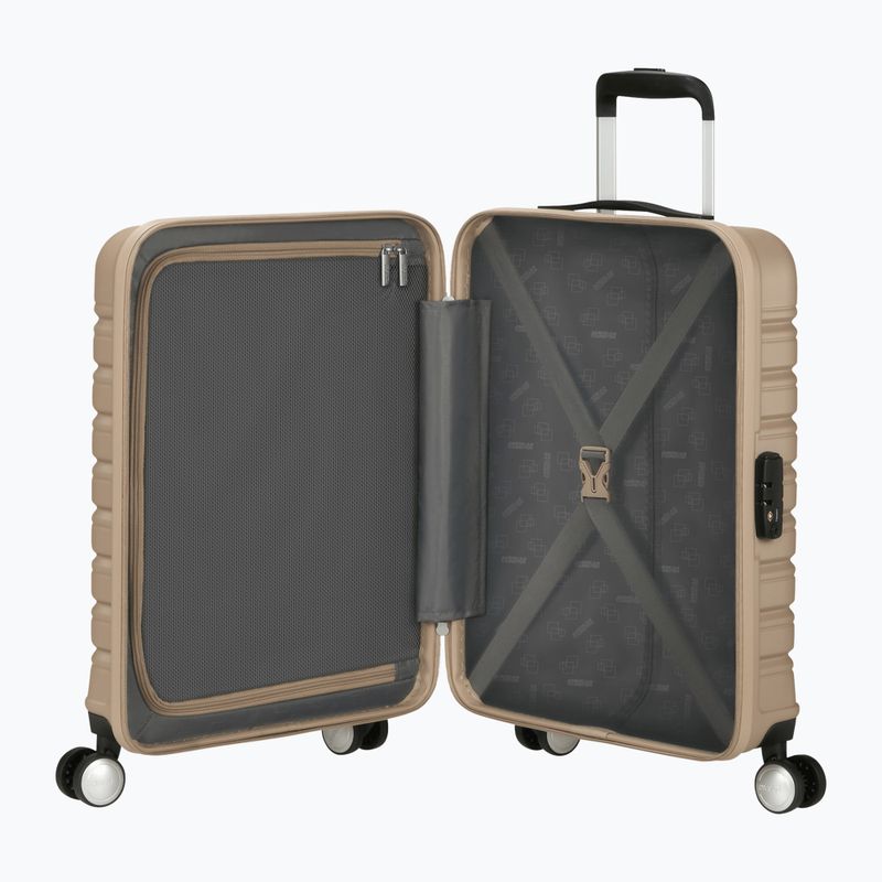 Utazó bőrönd American Tourister Flashline Spinner 55 34 l ivory gold 6