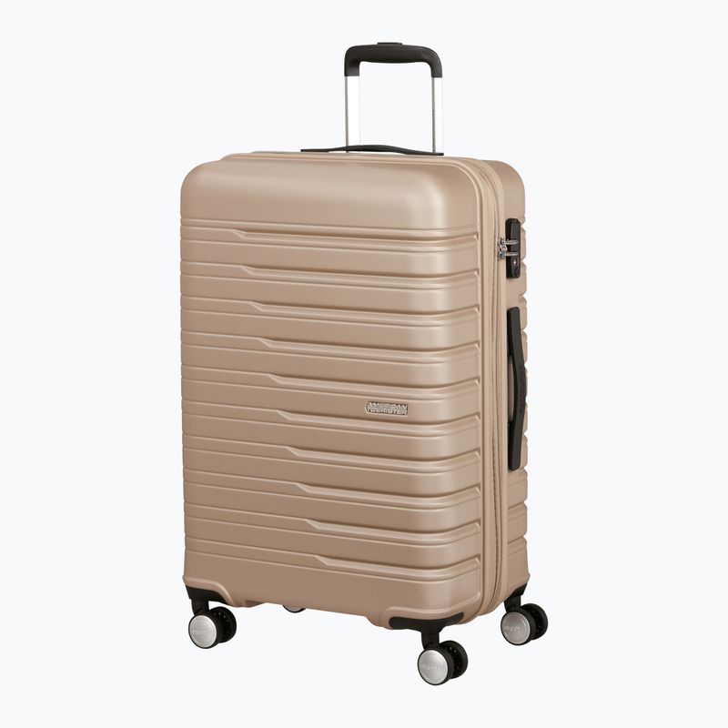 Utazó bőrönd American Tourister Flashline Spinner 67 75 l ivory gold 2