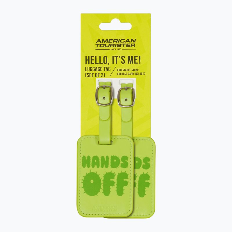 Poggyászcímke American Tourister Luggage Tag Print 2 pcs. jands off 4