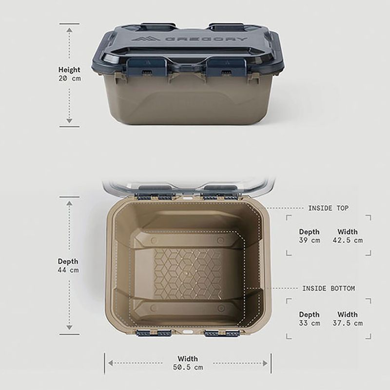 Tárolódoboz Gregory Alpaca Gear Box 25 l pala kék 3